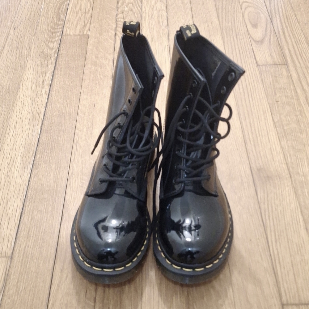 Black Patent Leather Doc Martens 1460